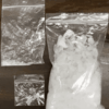 pack of amphetamine powder displayed