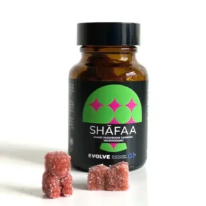 Shafaa Evolve Magic Mushroom Gummy Bears in packaging
