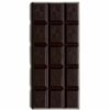 Rich organic dark chocolate squares with cocoa beans